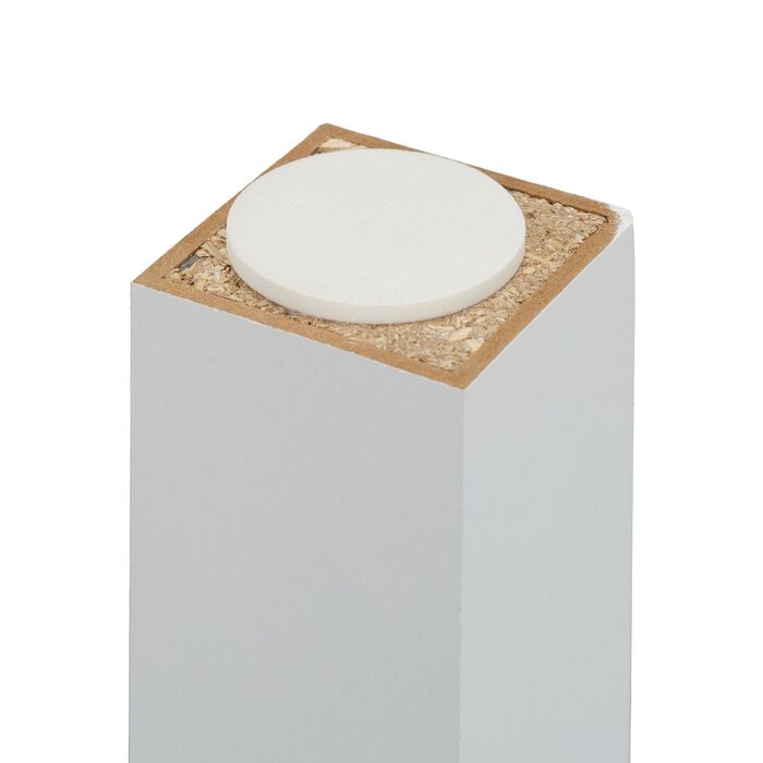 Relaxdays журнальний столик з двома полицями, білий