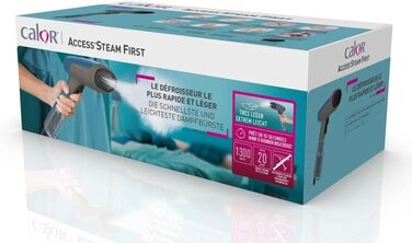 Відпарювач для одягу Calor Access Steam First DT6150C0: Швидкий нагрів, 1300 Вт, 20 г/хв, 70 мл, для дому