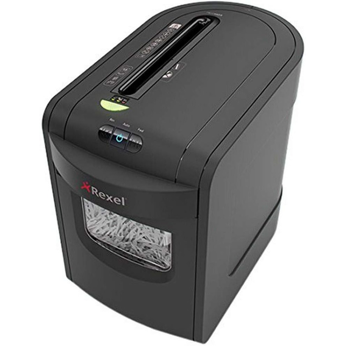 Шредер Rexel REM820 для документів, мікроріз, ручний привід, 23 л, чорний