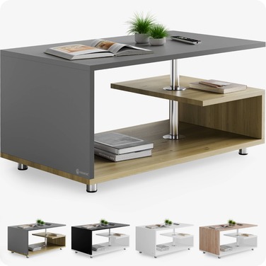 Столик журнальний Orlando Wood/Grey 95x55x50см