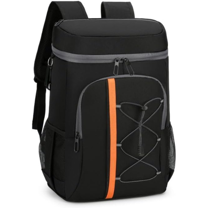 Терморюкзак 28L, чорний: для пікніка, відпочинку, риболовлі та роботи