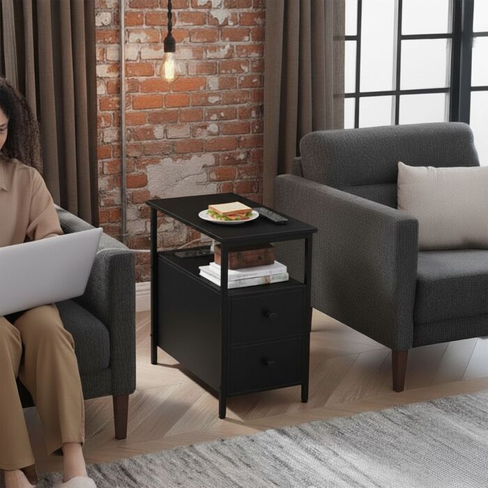 Relaxdays Додатковий столик з розетками