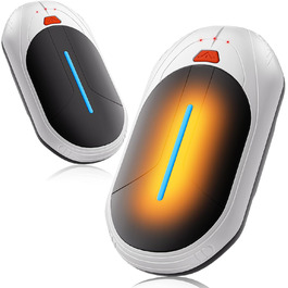 Електричні грілки для рук 2 шт., 6000mAh, ультратонкі, перезаряджувані, портативні, для кемпінгу, спорту, подарунок на Новий рік