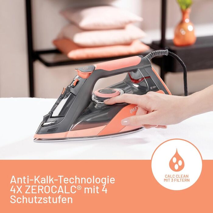 Праска з парою Imetec Activation з керамічно-турмаліновою підошвою, 2400 Вт, ZeroCalc, 200 г/хв