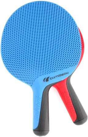 Ракетки для настільного тенісу Cornilleau Cornilleausoft Eco Design (набір з 2), червоні / сині, один розмір підходить всім