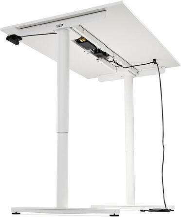 Дитяча парта Yaasa Desk Basic S, 120x70 см, з замком для ключів та USB-портом для зарядки, парта, що росте разом з дитиною (біла, 160 x 80 см)