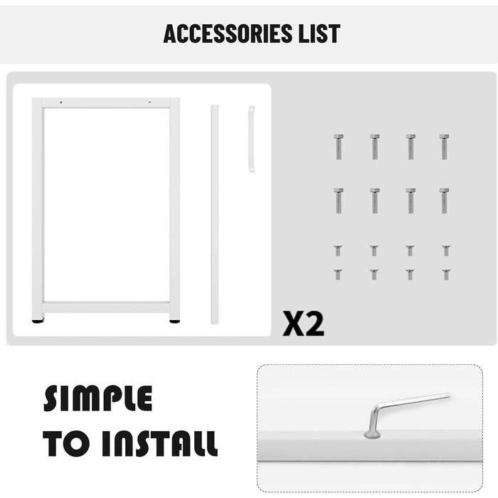 Комп'ютерний стіл SDHYL 100 см: сучасний, з полицями, для дому та офісу