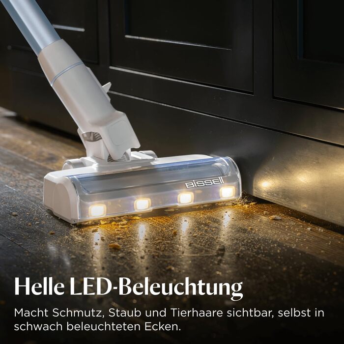 Акумуляторний пилосос Bissell PowerClean FurGuard для шерсті тварин з HEPA-фільтром, 2500 mAh, 50 хв роботи