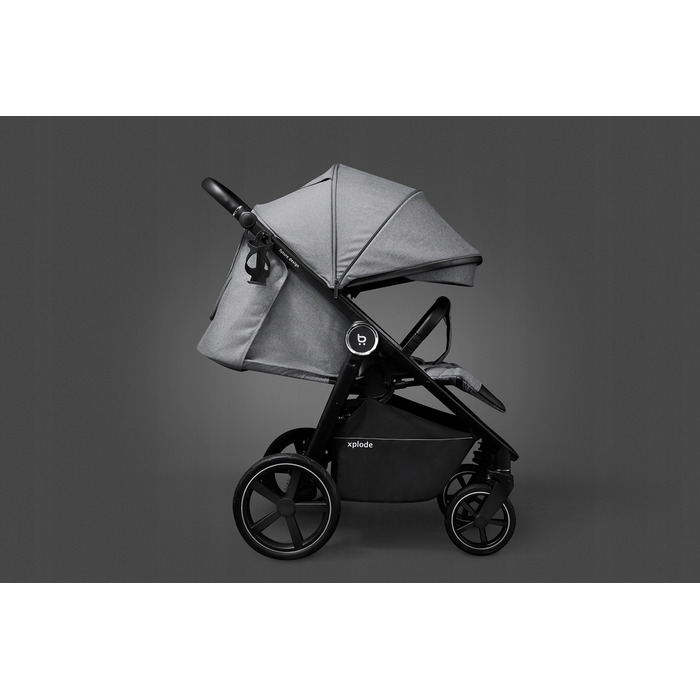 Дитячий візок-прогулянка Future Design Xplode, колір Seal Grey, з пневматичними колесами