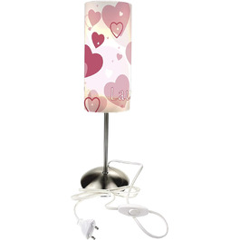 Приліжкова лампа дитяча CreaDesign TI-1123-02 Heart Pink, 1123-02