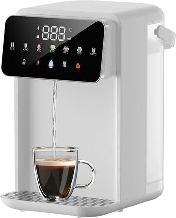 iFCOW Дозатор гарячої води, миттєвий нагрів за 3 секунди, 7 температурних режимів, 8 виходів, 3-5л бак, регулювання гучності, пам'ять - для кухні та офісу