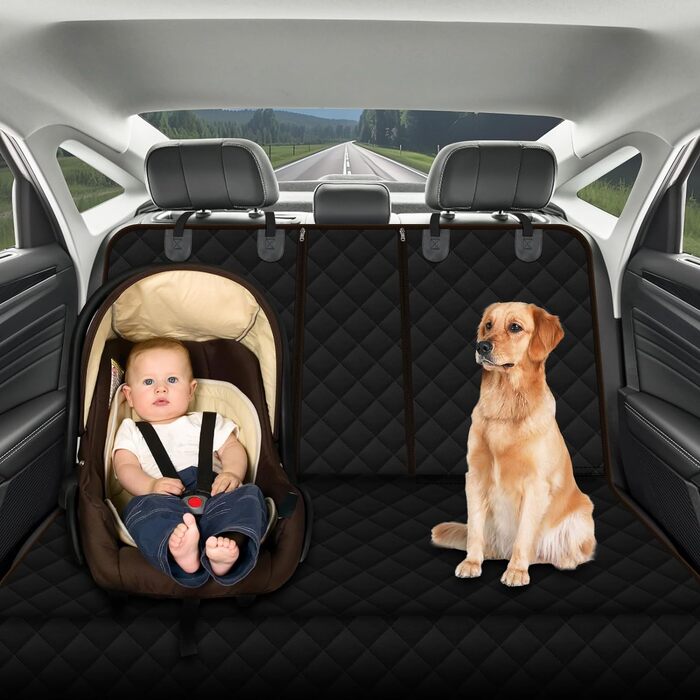 Ковдра для собак Lydonberg на задньому сидінні автомобіля, водонепроникний протиковзкий захисний чохол для автокрісла для домашніх тварин