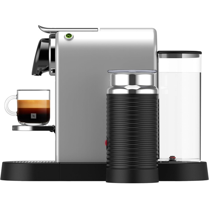 Кавомашина Nespresso Krups Citiz & Milk XN741B с автоматичним відключенням, срібна