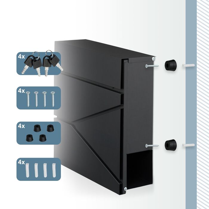 Скріпка Relaxdays з відсіком для газет