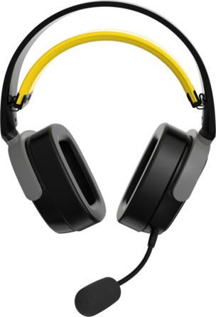 Бездротова ігрова гарнітура Ajazz AHM09 MAX Black Gray Yellow (AHM09-MAX-BGY)