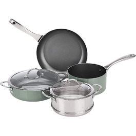 Набір посуду Domopolis Basics з 6 предметів-з антипригарним покриттям, багатофункціональний, індукційний