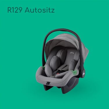 Дитяча коляска Bebeconfort Breeze Trio 3-в-1, 0-4 роки, до 22 кг, i-Size, компактна, сірий камінь