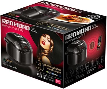 Мультиварка REDMOND SkyCooker RMC-M800S: 5 л, керування через додаток, Smart