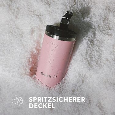 Термокружка QWETCH 350 мл з нержавіючої сталі - для кави та чаю, 6 год гаряча, 12 год холодна, BPA-free, без витоку, багаторазова, для подорожей