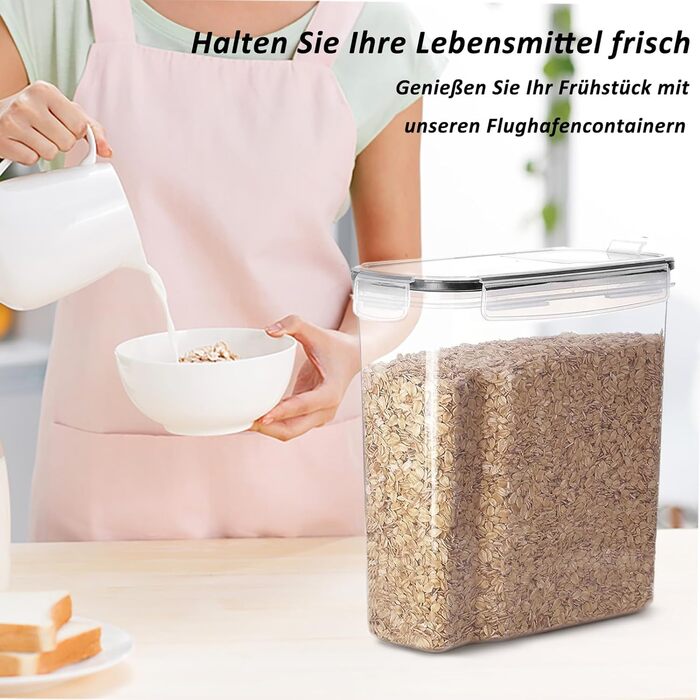 Контейнери для зберігання Caliyo з кришкою, герметичні, набір 4 шт. для продуктів харчування