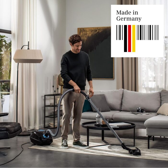 Пилсос Siemens Staubsauger Q5.0 extreme silencePower VSQ5X1230 з мішком, для алергіків, гігієнічний фільтр, 850 Вт, чорний