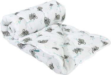 Пухова ковдра 135x200 см, середньої теплоти, 300 GSM, мікрофібра, сертифікат Oeko-Tex, для алергіків, дихаюча, Made in EU, пральна, ковдра для ліжка