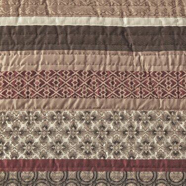 Ковдра Madison Park Jacquard Luxe Design, оверсайз King, Princeton Red, набір з 5 предметів