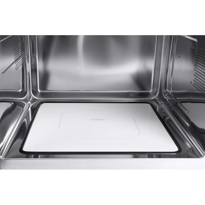 Мікрохвильова піч CASO MI 30 Ceramic Inverter, 30 л, 1000 Вт, нержавіюча сталь, срібляста - Переможець тесту Haus & Garten