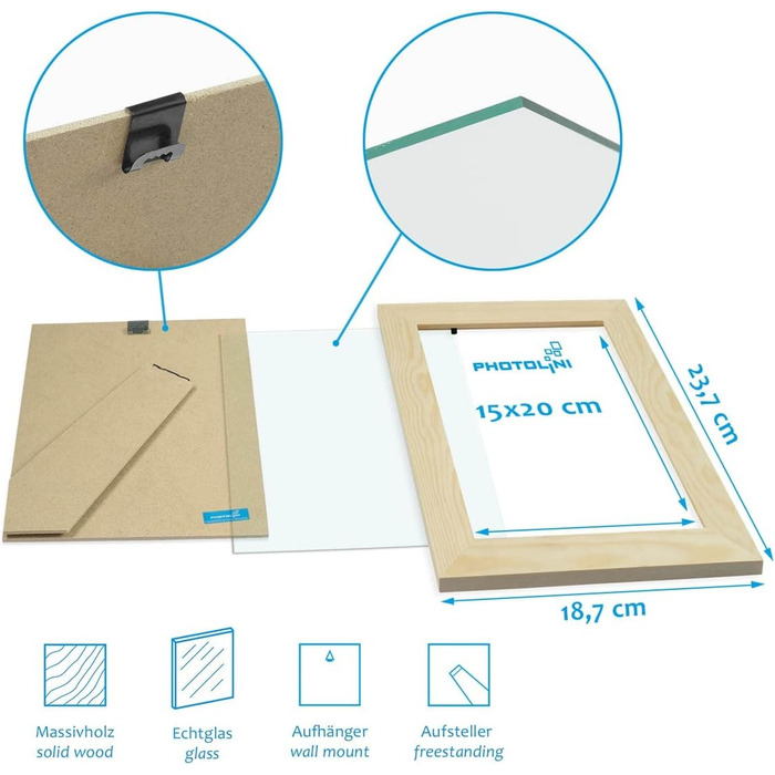 Рамка для колажу 3 фото 10х15 см, знімна рамка з паспарту (15х20 см)