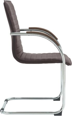 Набір з 2-х відкидних крісел Tira з штучної шкіри, коричневого кольору, з м'яким сидінням