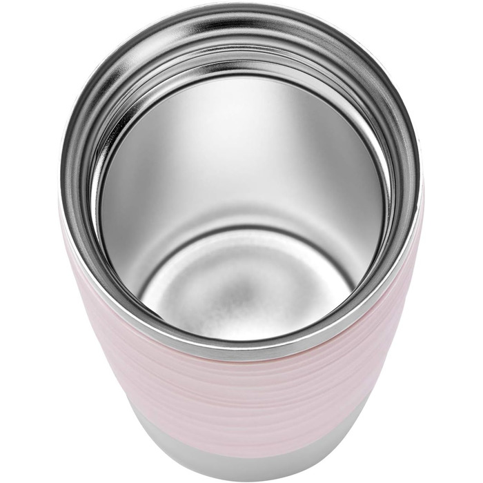 Термокружка EMSA Wave Design N2011900, 0,5 л, рожева, з клапаном, 6 годин гаряча/12 годин холодна