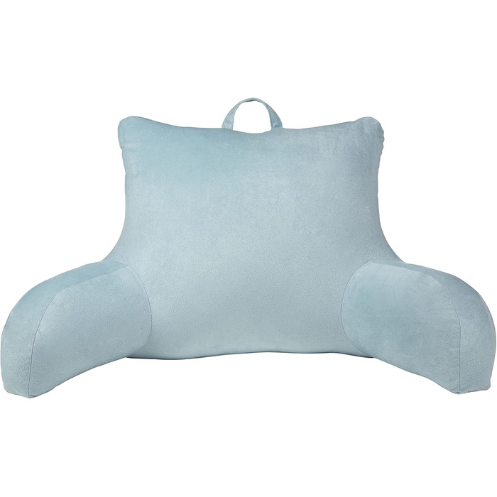 Підкладка на ліжко Klear Vu Velours з подушкою для підтримки спини, з кишенею та ручкою, Коко Браун (Сірий)