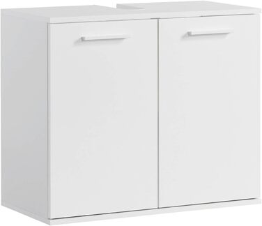 Підставка під раковину Mokebo® 'Der Waschbär' (60x70x34 см) - Білий шафка для ванної кімнати з дерева, шафка під раковину