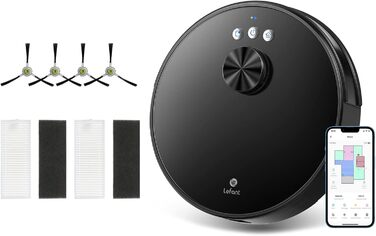 Робот-пилосос LEFANT з автопорожненням, 10000 Па, функція миття підлоги, навігація dToF, уникнення перешкод 190°PSD, час роботи 220 хв (N1)