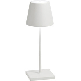 Zafferano Poldina Pro Mini - Бездротова LED-лампа для дому та вулиці, біла, з регулюванням яскравості, 30 см