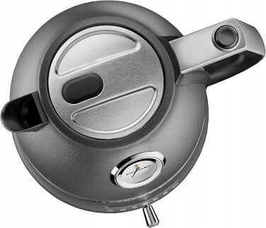 Міксер KitchenAid Artisan 1.5 л, сталевий котел, колір сірий (5KEK1522EGR)