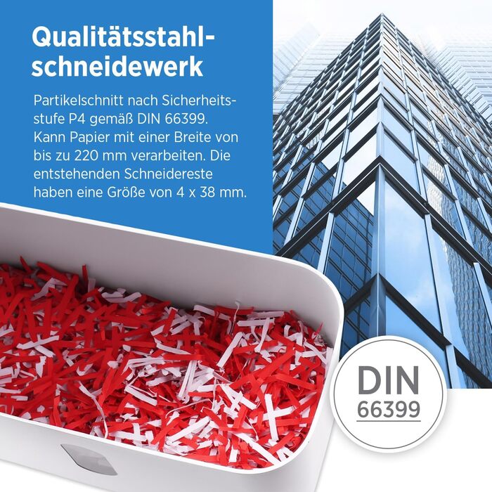 Шредер Genie 440 X II P4: актовий, з автоматичним стартом, 9л, для дому та офісу, зелений