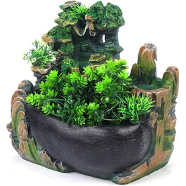 Кімнатний фонтан Zimmerbrunnen з підсвіткою 20x15x28 см – для релаксації та зволоження повітря