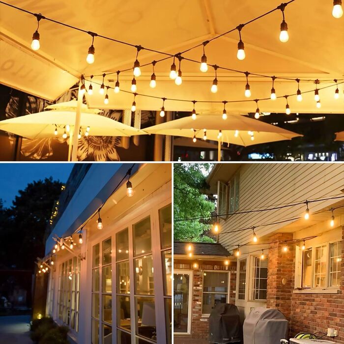 25 LED-ламп E27 2W, скляні, тепле світло 2700K, для ліхтарів та гірлянд, не димуються, 25 шт.