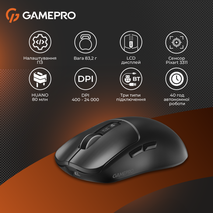 Бездротова ігрова миша GamePro Genesis Ranker (GM012B)