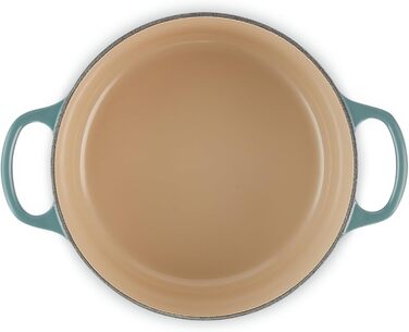 Каструля чавунна Le Creuset Signature, 22 см, 4,2 л, для всіх типів плит включаючи індукційну (Ocean)