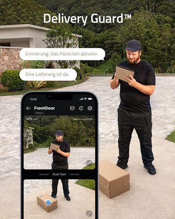 Відеодзвінок eufy Security S330 з камерою та Homebase: 2K, безкоштовне зберігання, нічний режим, датчик руху, розпізнавання пакунків