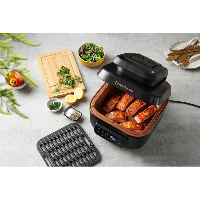 Фритюрниця Russell Hobbs SatisFry XL 5.5л з Rapid Air: гриль, мультиварка, повільне приготування, випікання