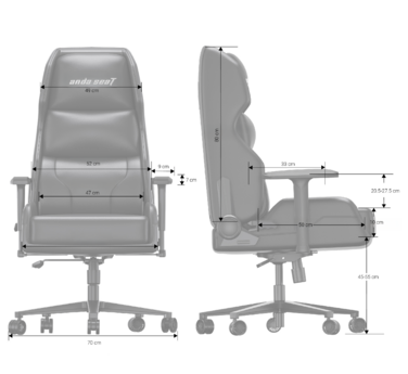 Крісло ігрове Anda Seat X3 Gaming Sofa Black PVC