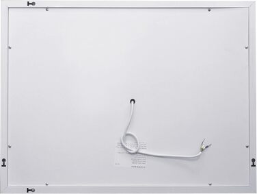 Дзеркало для ванної кімнати MIQU LED 60x50 см з підсвічуванням, тепле/холодне світло, регулювання яскравості, антизапар, прямокутна форма