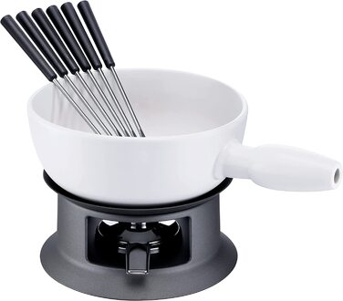 Фондю Schulte-Ufer Tessin 20 см, білий, з імітацією нержавіюючої сталі