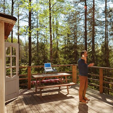 Relaxdays Регульований столик для ноутбука сірого кольору