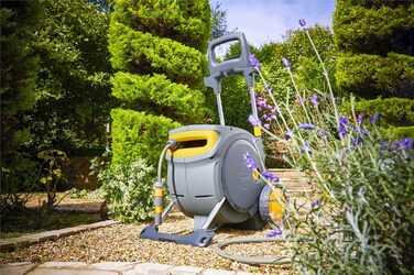 HOZELOCK Auto Reel 40M: Автоматичний шланг на котушці. Зручна установка, шланг 40м, аксесуари, 5 років гарантії. [2595R0000]
