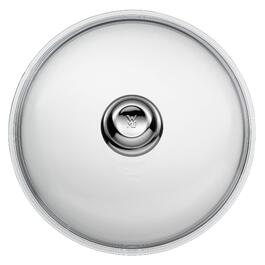 Скляна кришка для сковороди WMF 28 см, термостійке скло з металевим ручкою, підходить для посудомийки