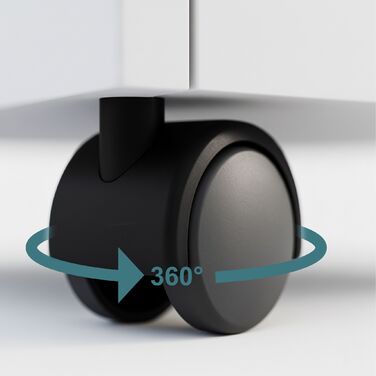 Контейнер Relaxdays на коліщатках з 3 висувними ящиками